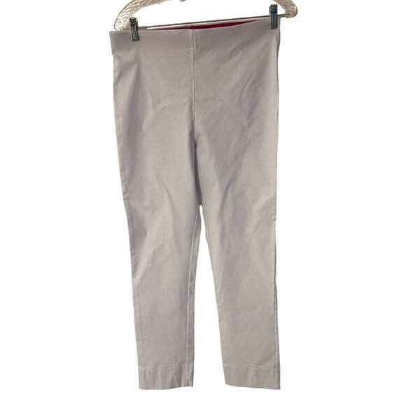Gretchen Scott Gripeless Pant White Pull On Stretch Women's size Large Excellent - Picture 2 of 4